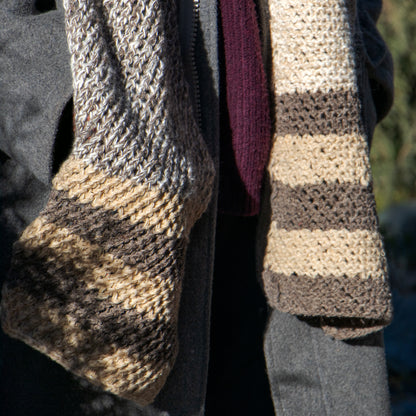 Nature's Palette Hand-Knit Muffler