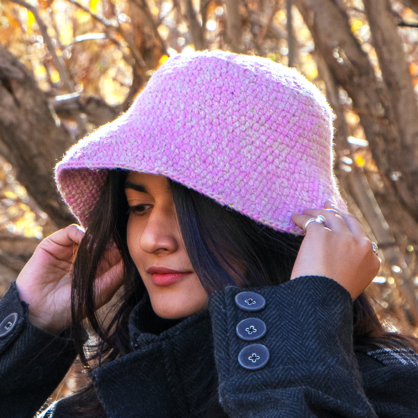 Valley Bloom Hand-Crochet Bucket Hat