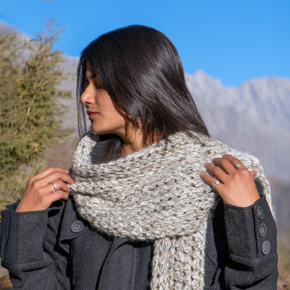 Spiti Sands Hand-Knit Muffler